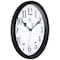 Infinity Instruments Black Plastic wall clock, 9.5/8" 20048BK-4400 - alternate 5